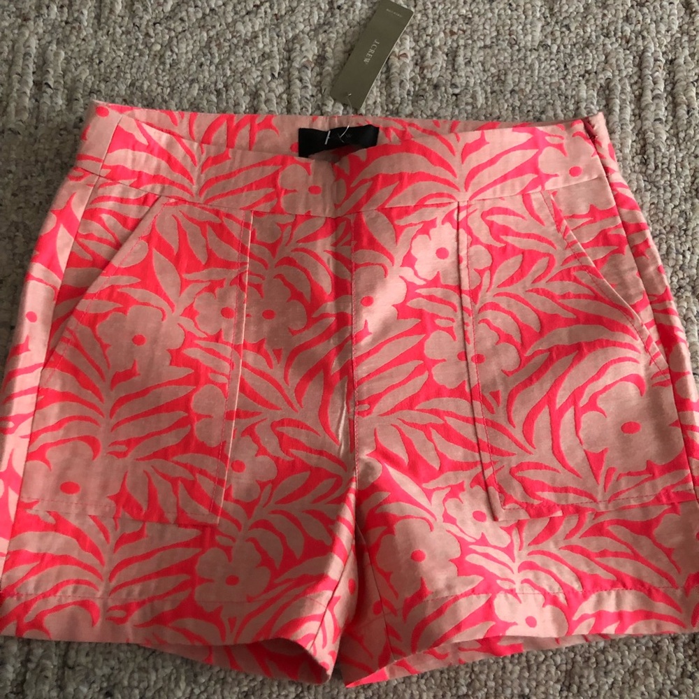 NWT J crew pattern shorts size 00, run big